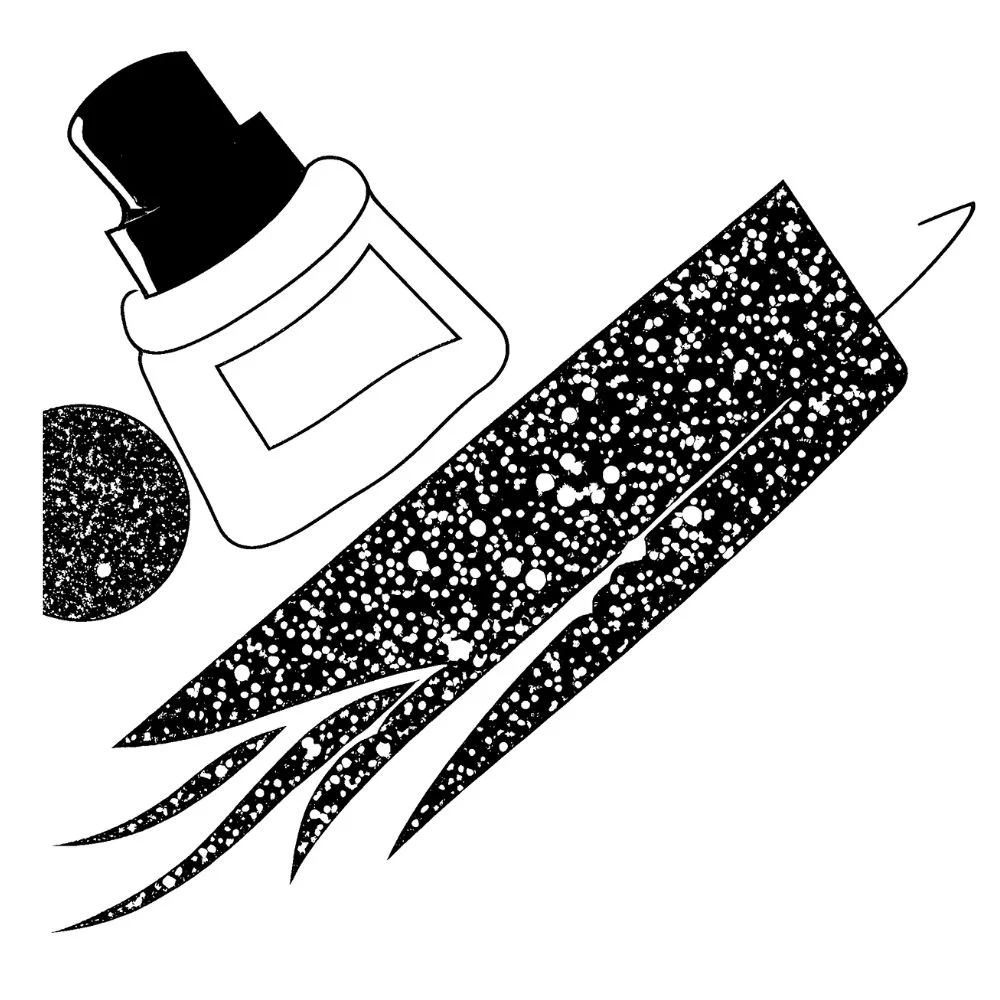 Add glitter glue for sparkle accents