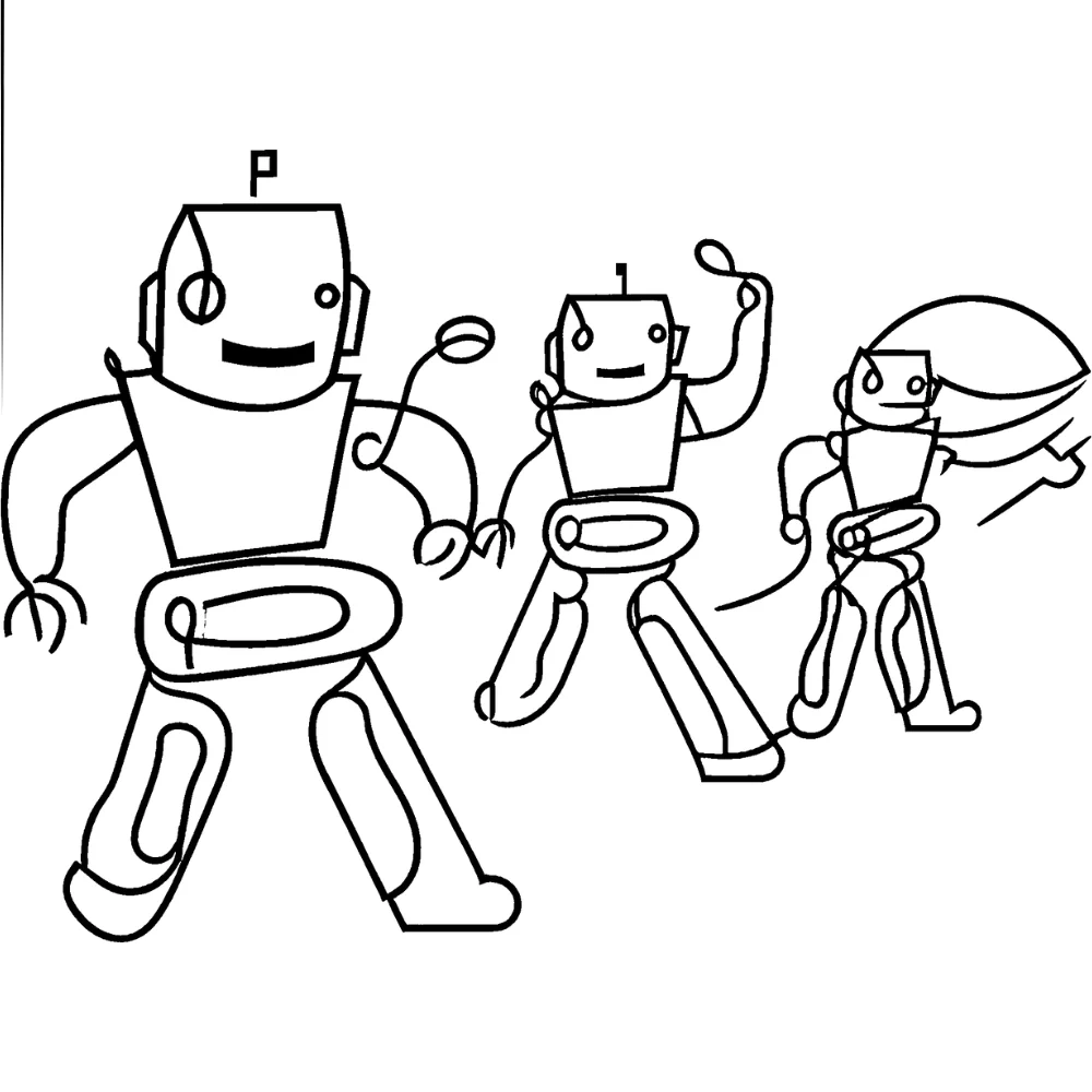 Shadow blasting through robots