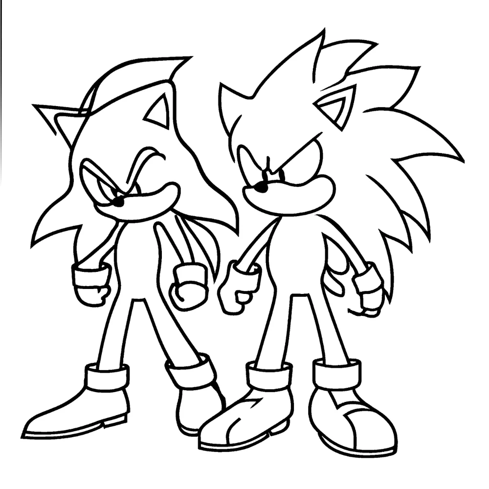 Shadow and Silver the Hedgehog
