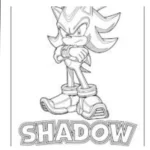 Shadow the Hedgehog Printable Coloring Pages