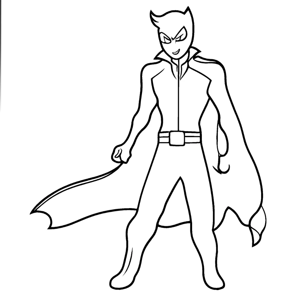 Shadow in comic book style