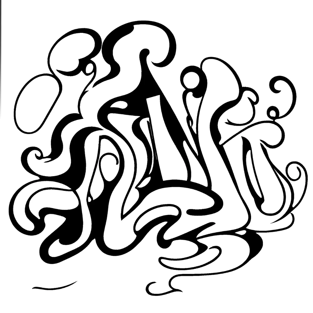 Shadow in graffiti style