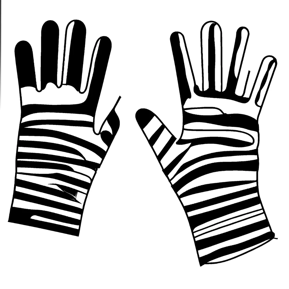 Stripes & gloves: Blood red or crimson