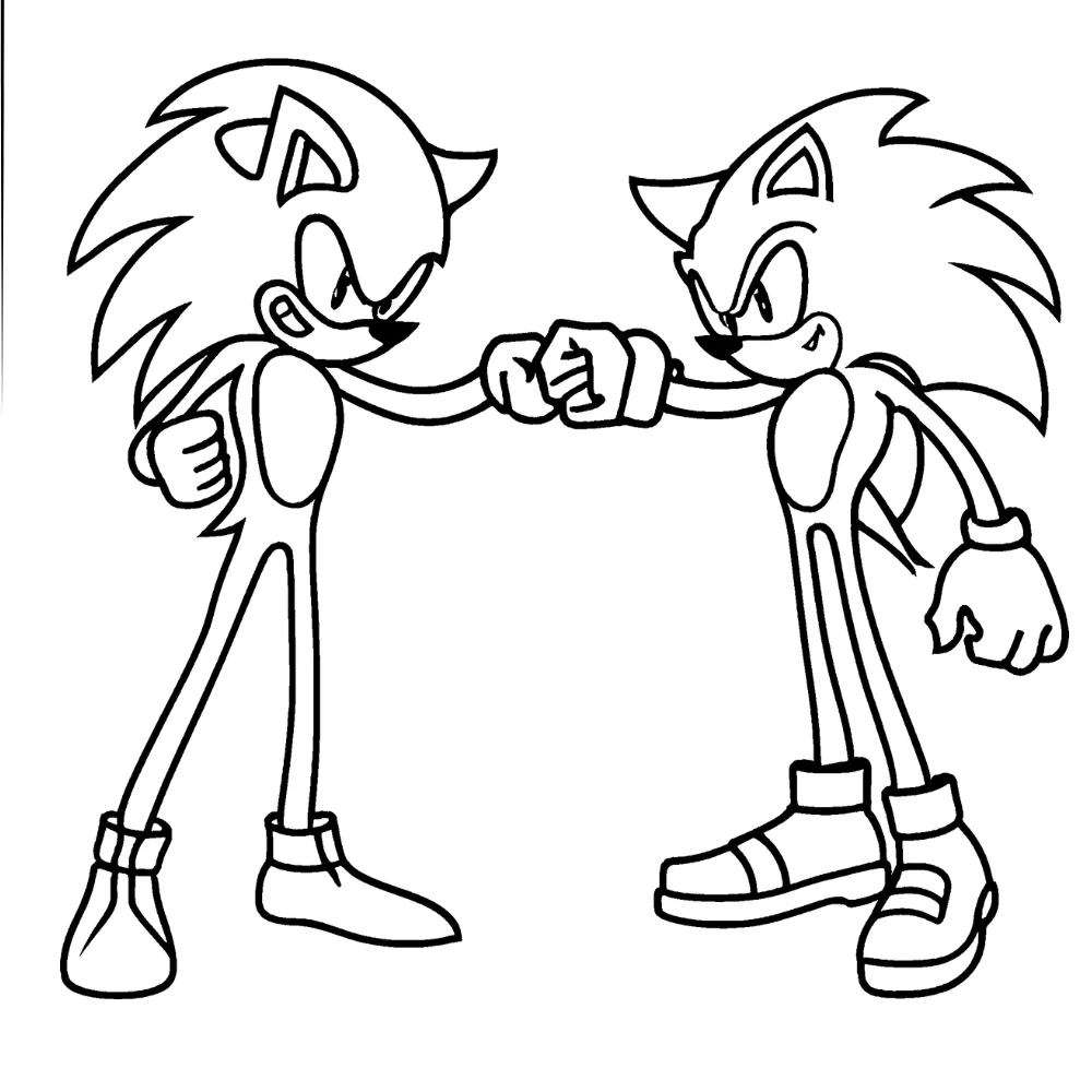 Shadow vs. Sonic (race or fight)