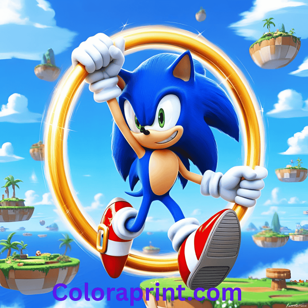 Sonic holding a ring β Minimal details
