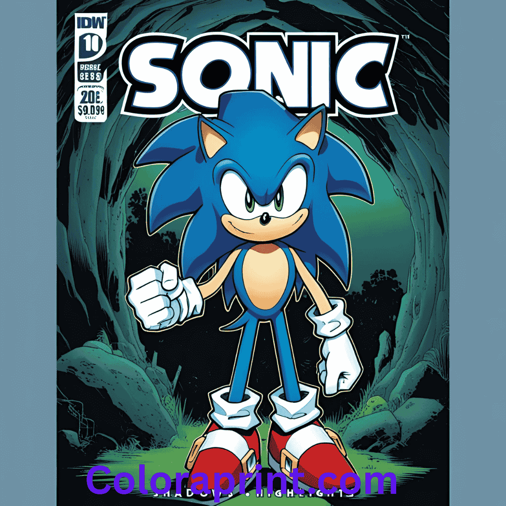 Sonic comic book cover art β Shadows and highlights
