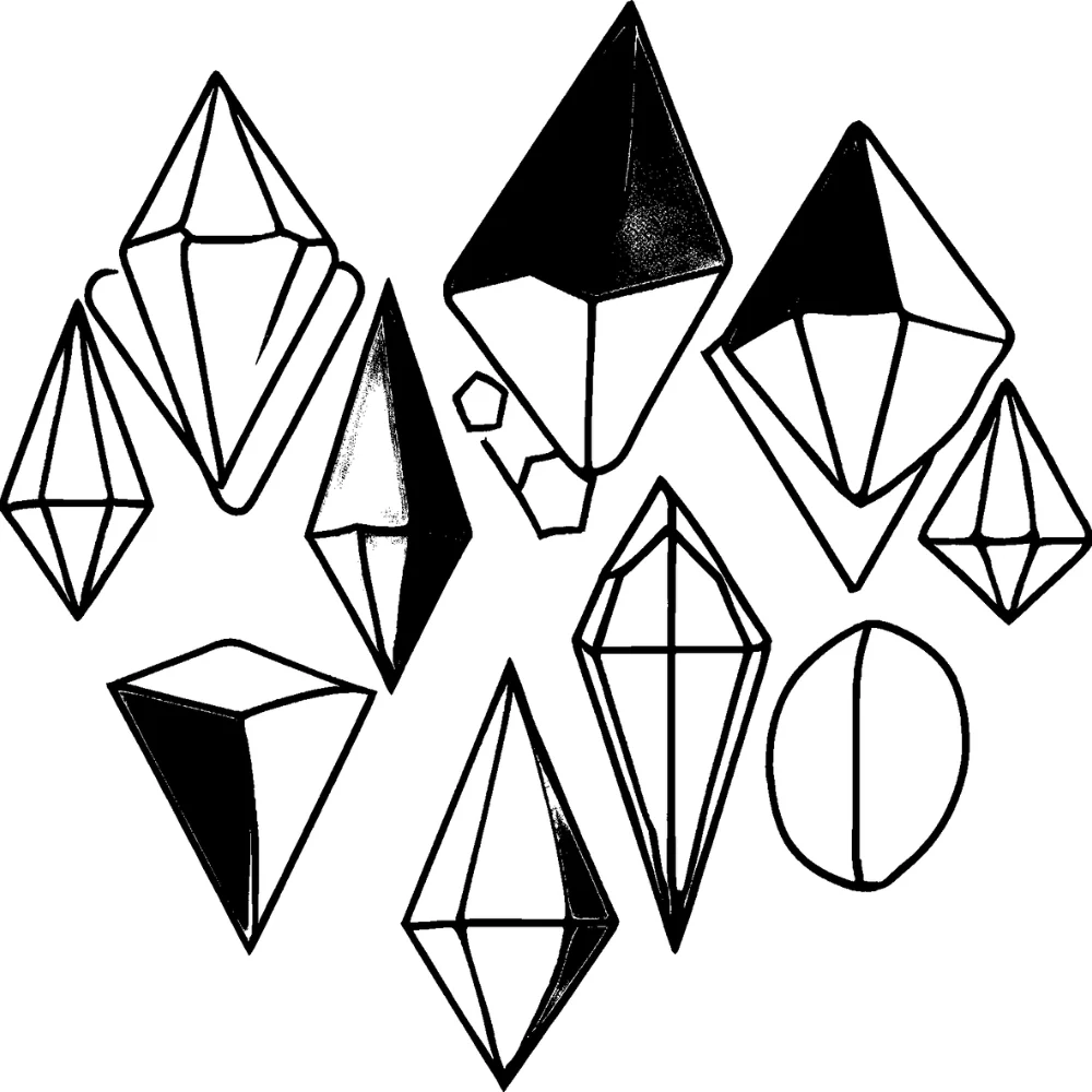 Chaos Emeralds β Rainbow gemstone colors.