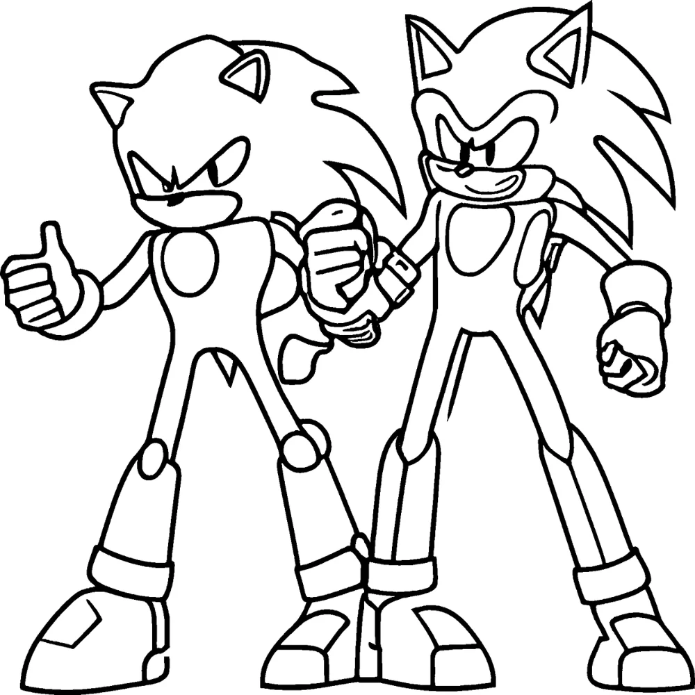 Sonic vs. Metal Sonic clash β Robot vs. hero
