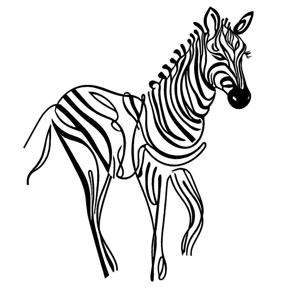 Gold accents (fancy zebra)