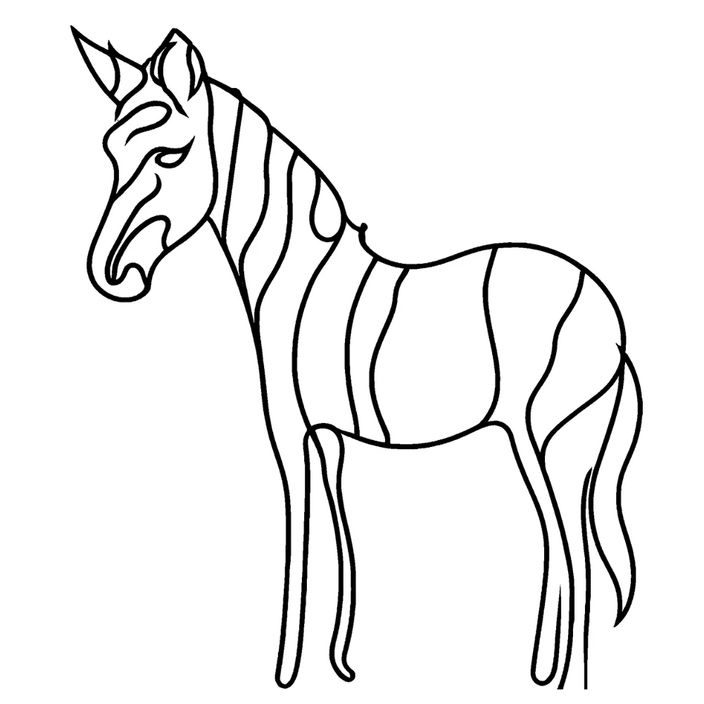 Pink/pastel zebra (unicorn vibes)