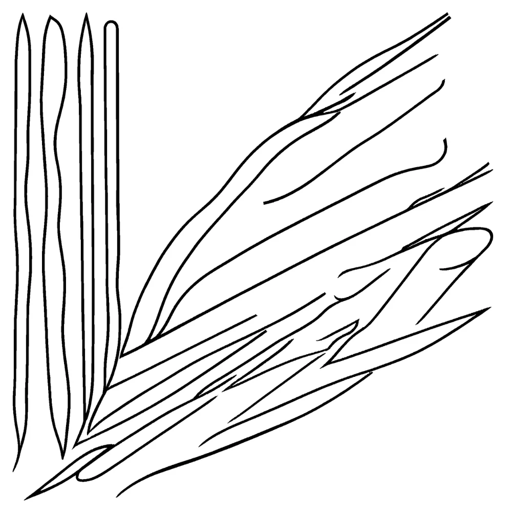 Use fine liners for crisp stripes