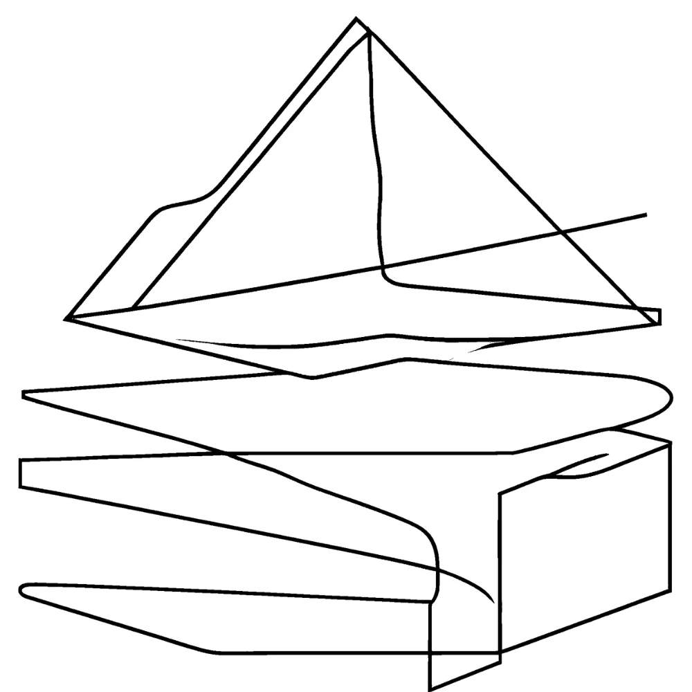 Layer colors for a 3D effect