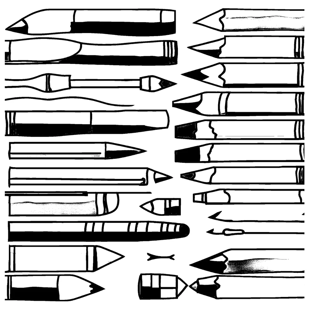 Combine crayons + markers for texture