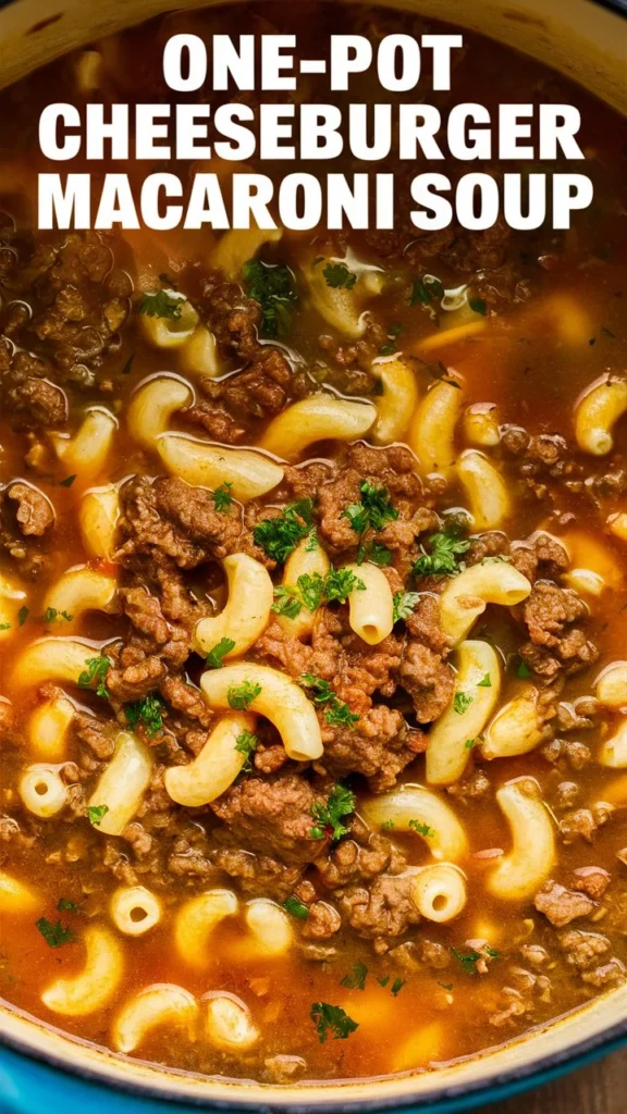 Beef Macaroni Soup Recipe